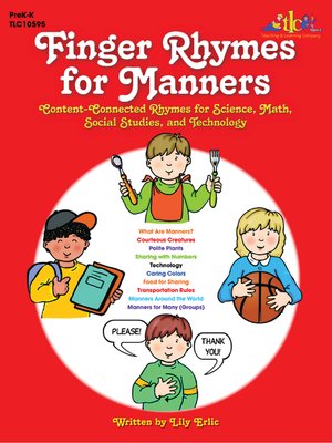 cover image of Finger Rhymes for Manners